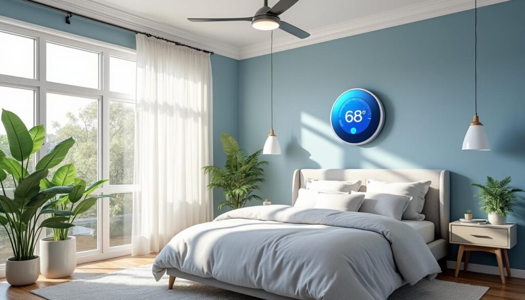 découvrez comment une maison intelligente peut améliorer la qualité de votre sommeil pendant les canicules grâce à la gestion automatique de la température, de l’humidité et de l’aération.