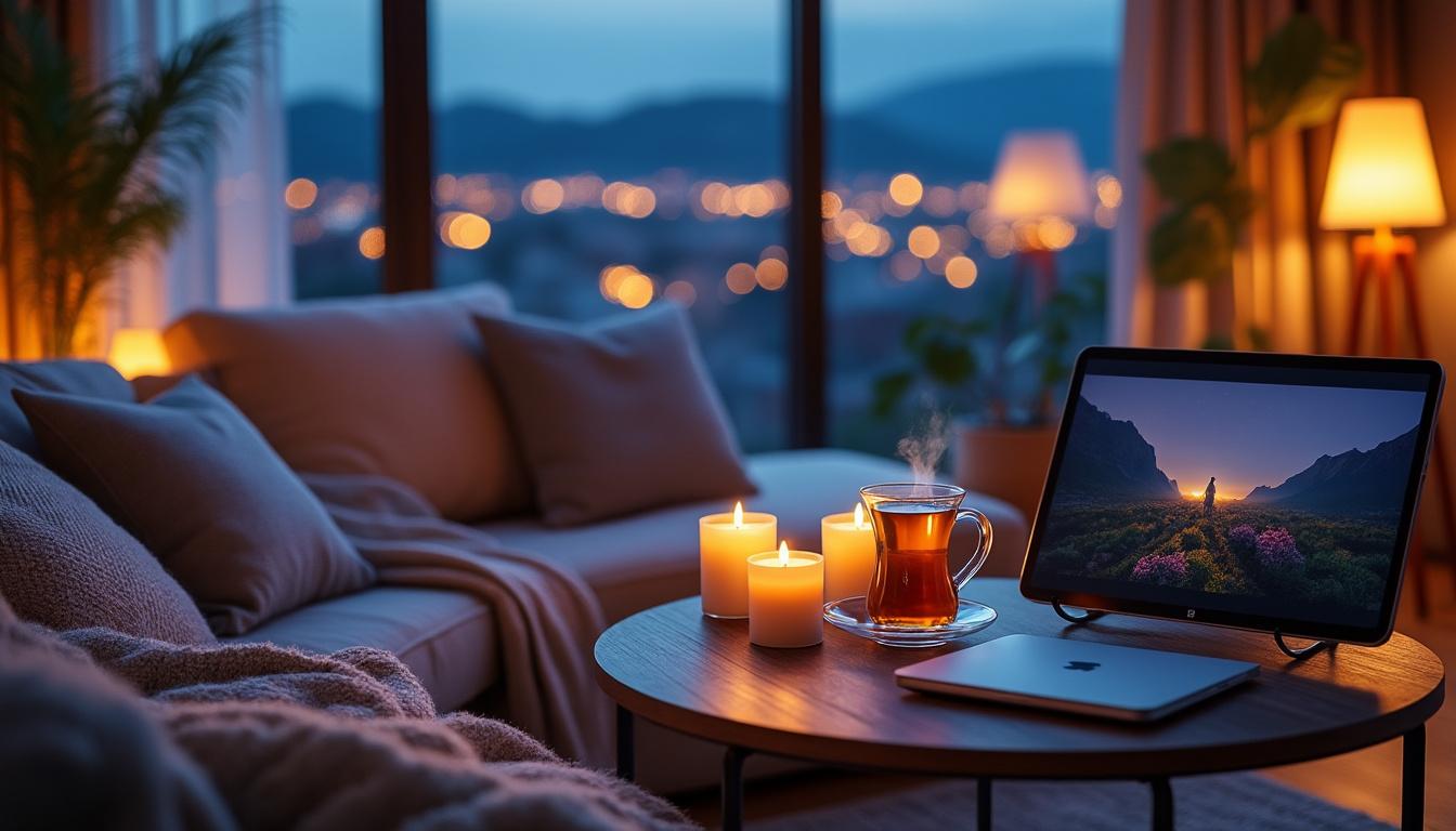 plongez dans une ambiance cocooning grâce à des scènes lumineuses connectées idéales pour vos soirées détente. découvrez comment transformer votre intérieur et profiter d'une atmosphère chaleureuse en toute simplicité.